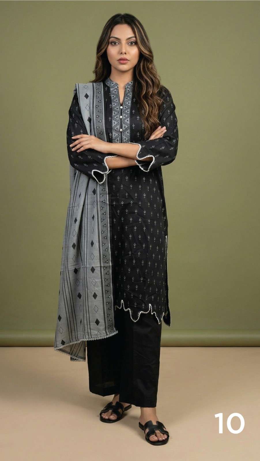 BLACK & WHITE VOL - 02 PRINTED LAWN COLLECTION 2026 BY REGALIA TEXTILES